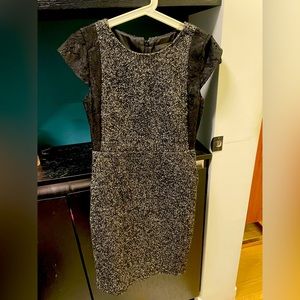 J. Crew Tweed and Lace Panel Dress: Elegant and perfect for winter.